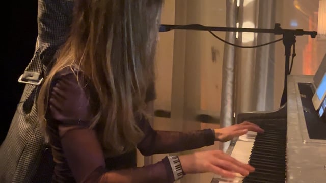 Julie Schatz live performance at a wedding ceremony